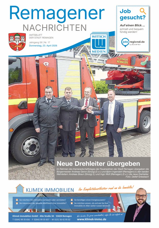 Remagener Nachrichten Titelblatt 17/2026