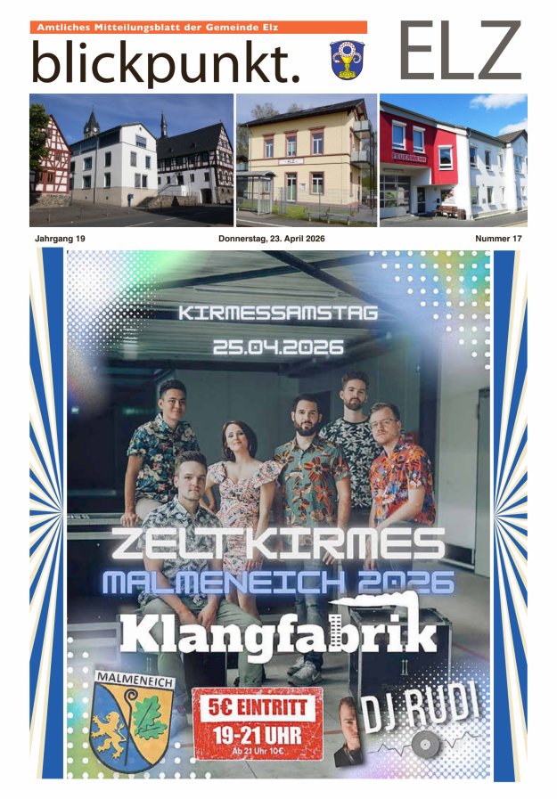 Blickpunkt Elz Titelblatt 17/2026