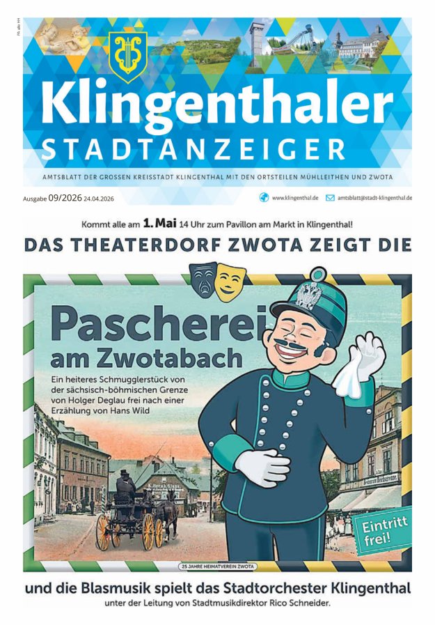 Klingenthaler Stadtanzeiger  Titelblatt 09/2026