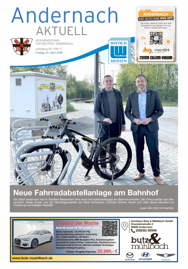 Andernach aktuell Titelblatt 17/2026