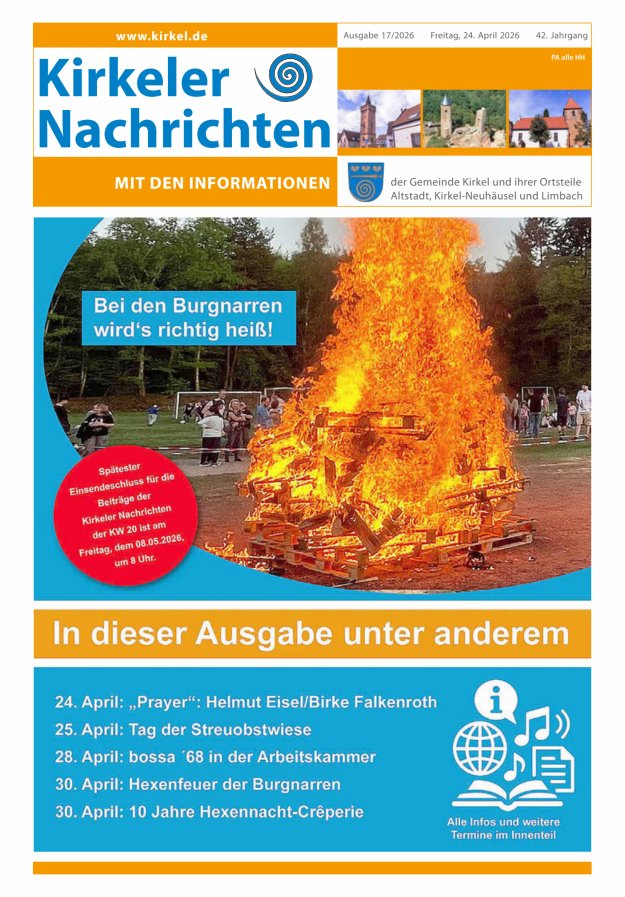 Kirkeler Nachrichten Titelblatt 17/2026