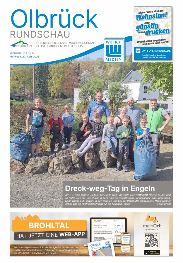 Olbrück Rundschau Titelblatt 17/2026