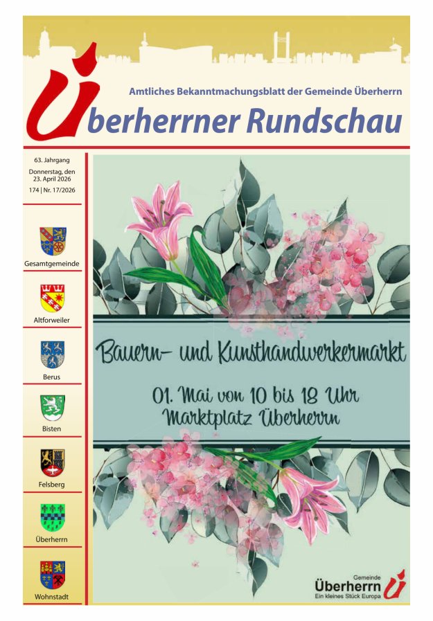 Überherrner Rundschau Titelblatt 17/2026