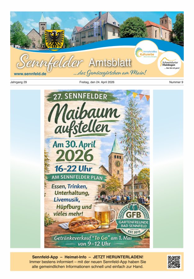 Sennfelder Amtsblatt Titelblatt 09/2026