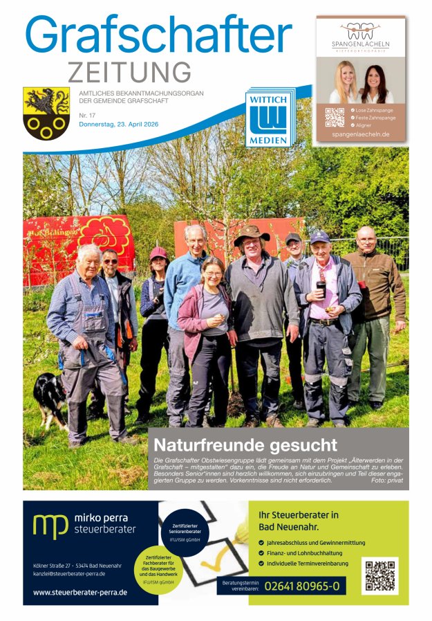 Grafschafter Zeitung Titelblatt 17/2026