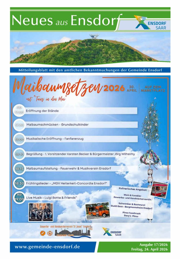 Neues aus Ensdorf Titelblatt 17/2026