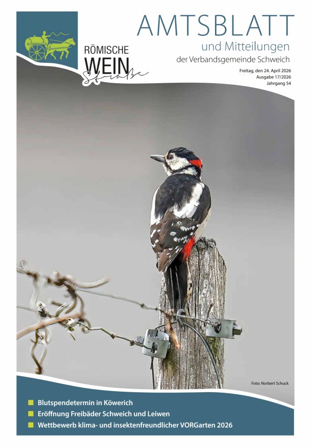 Amtsblatt VG Schweich Titelblatt 17/2026