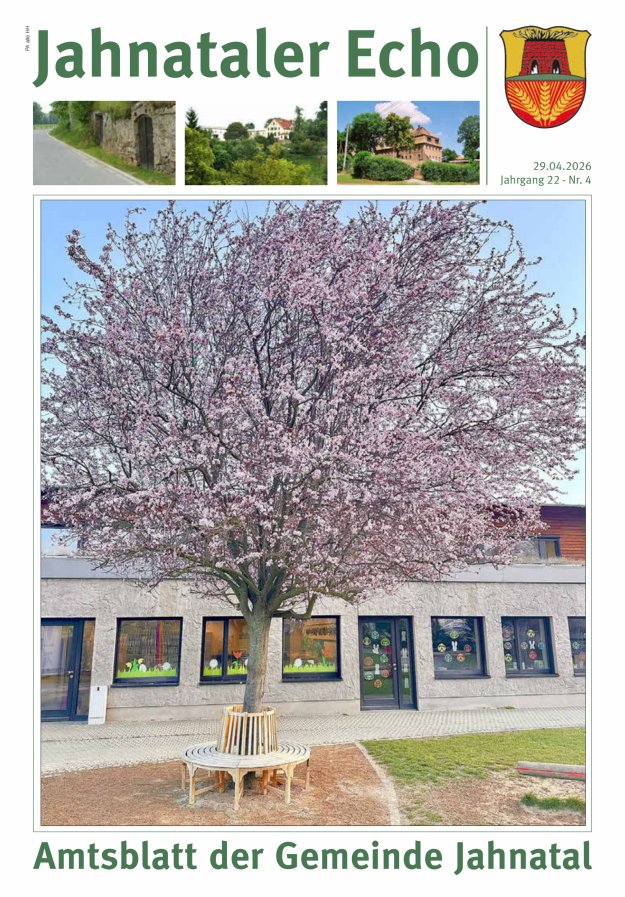 Jahnataler Echo - Amtsblatt der Gemeinde Jahnatal Titelblatt 04/2026