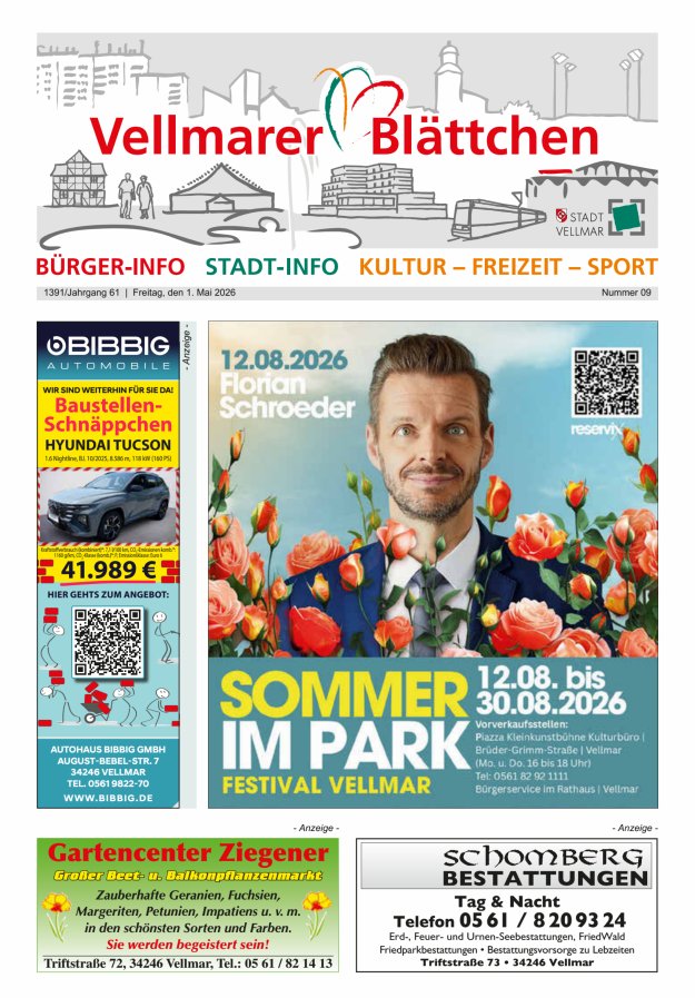 Vellmarer Blättchen Titelblatt 09/2026
