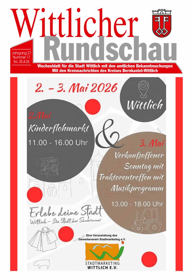 Wittlicher Rundschau Titelblatt 17/2026