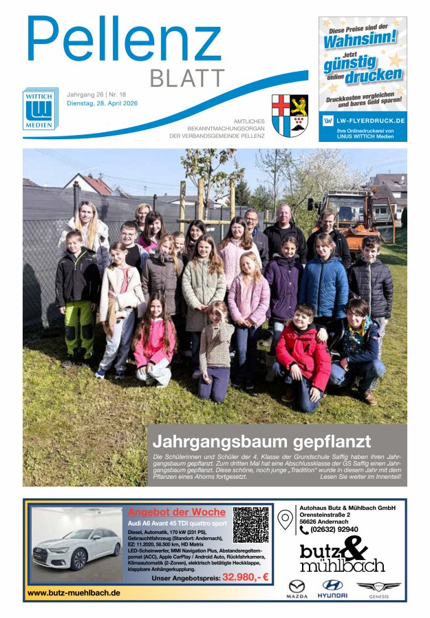 Pellenzblatt Titelblatt 18/2026