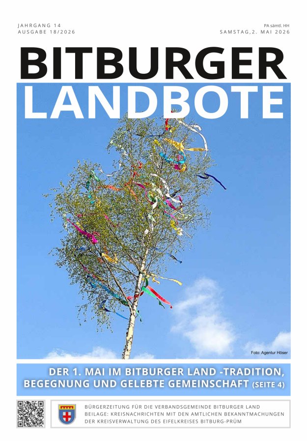 Bitburger Landbote Titelblatt 18/2026