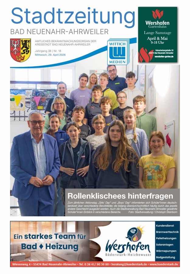 Stadtzeitung Bad Neuenahr-Ahrweiler Titelblatt 18/2026