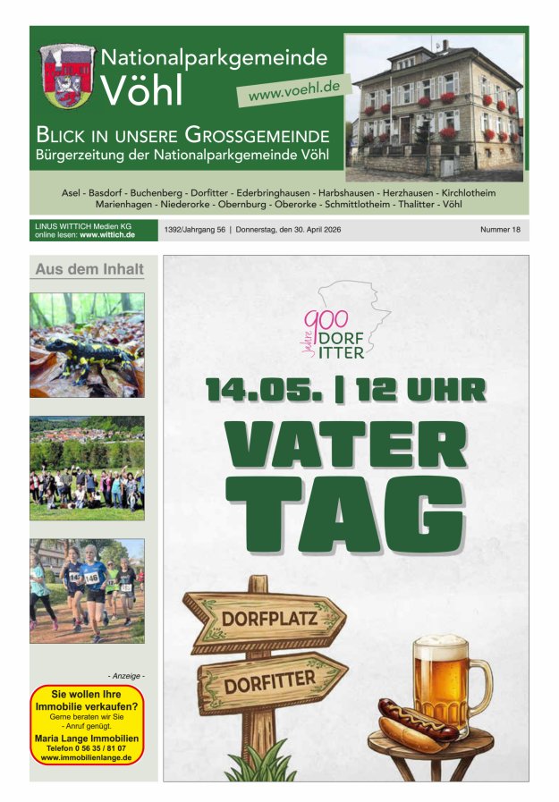 Blick in unsere Grossgemeinde Titelblatt 18/2026