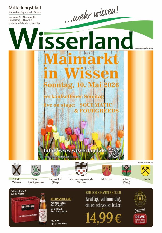 Mitteilungsblatt Wissen - Wisserland...mehr wissen! Titelblatt 18/2026