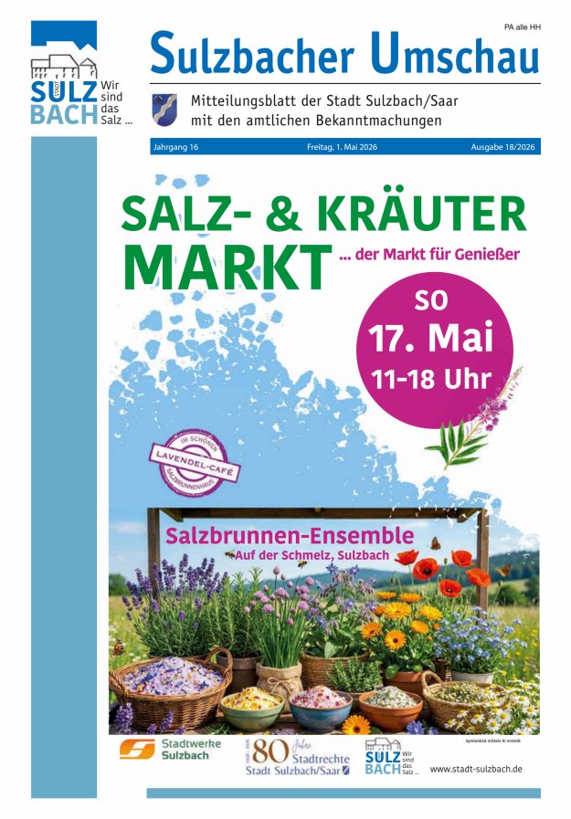 Sulzbacher Umschau Titelblatt 18/2026