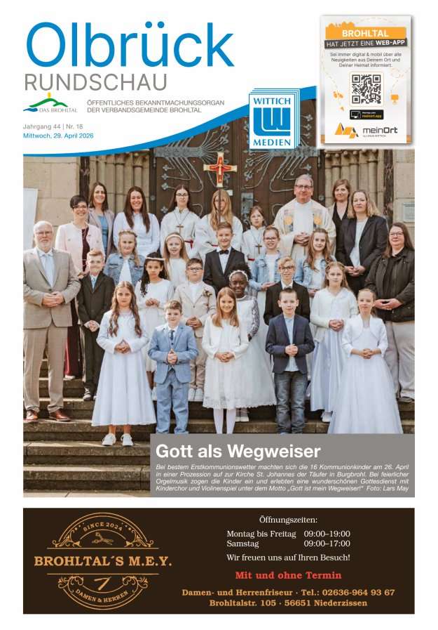 Olbrück Rundschau Titelblatt 18/2026