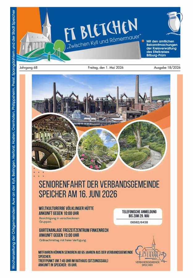 Et Bletchen VG Speicher Titelblatt 18/2026