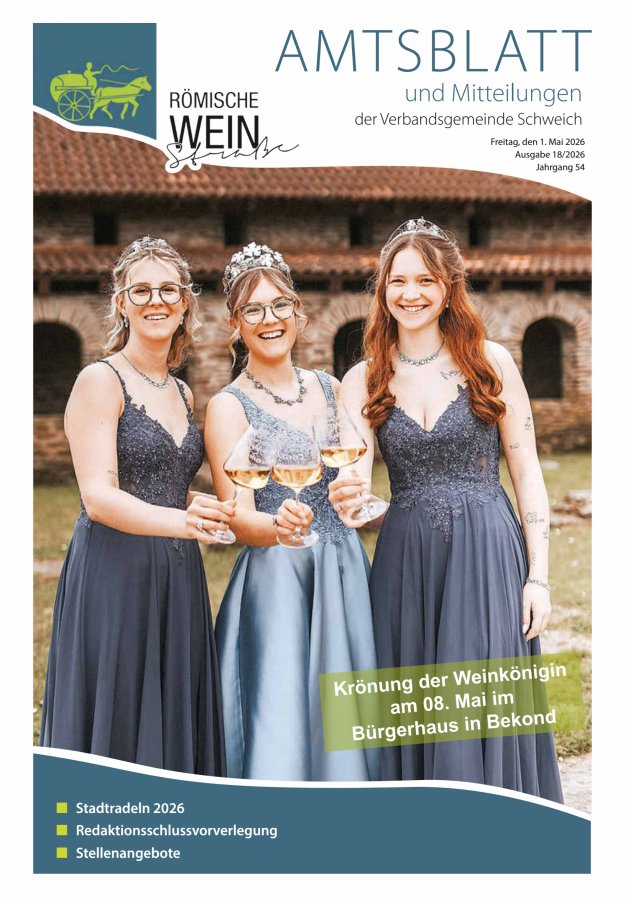 Amtsblatt VG Schweich Titelblatt 18/2026