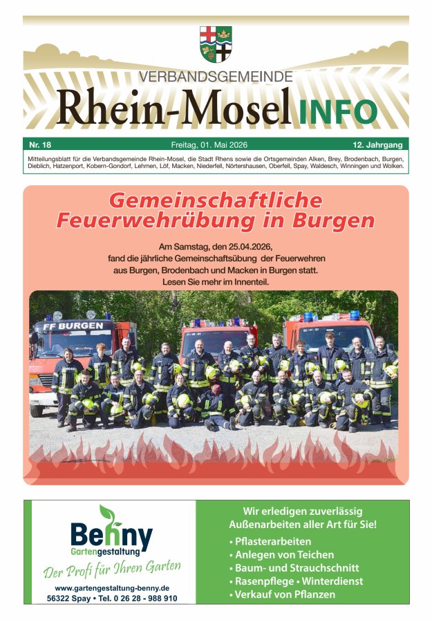 Rhein-Mosel Info Titelblatt 18/2026