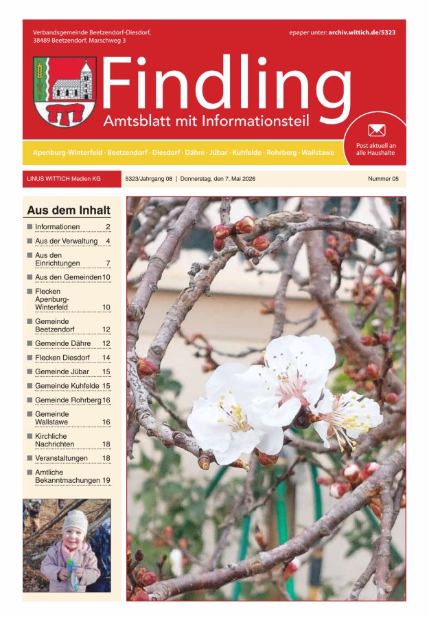 Der Findling Titelblatt 05/2026