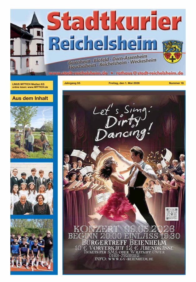 Stadtkurier Reichelsheim Titelblatt 18/2026