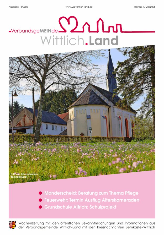 Mein Wittlich.Land Titelblatt 18/2026