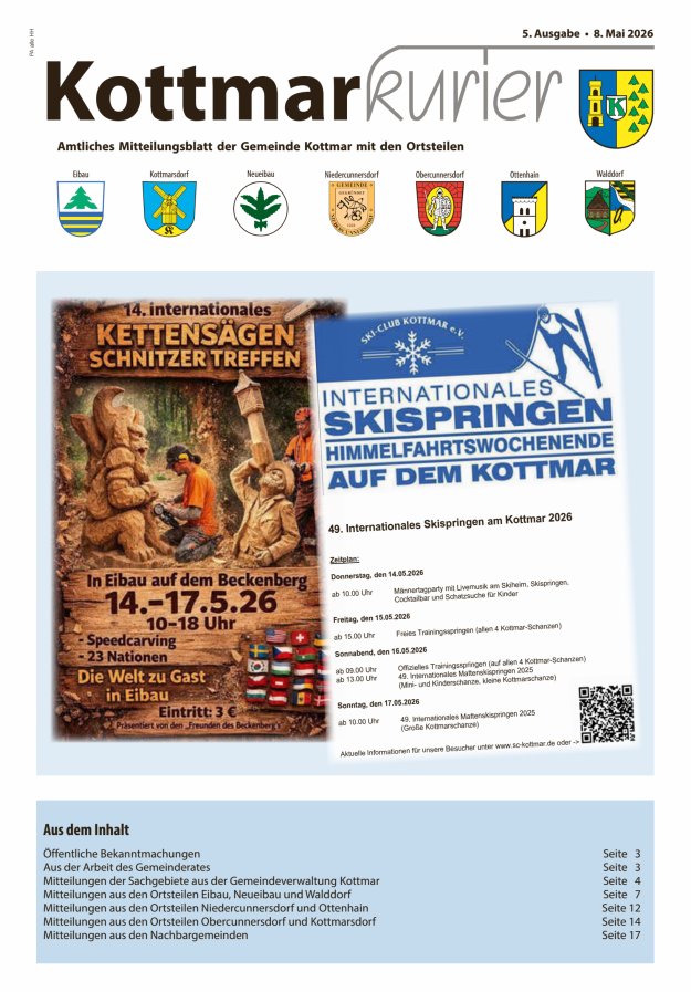 Kottmarkurier Titelblatt 05/2026