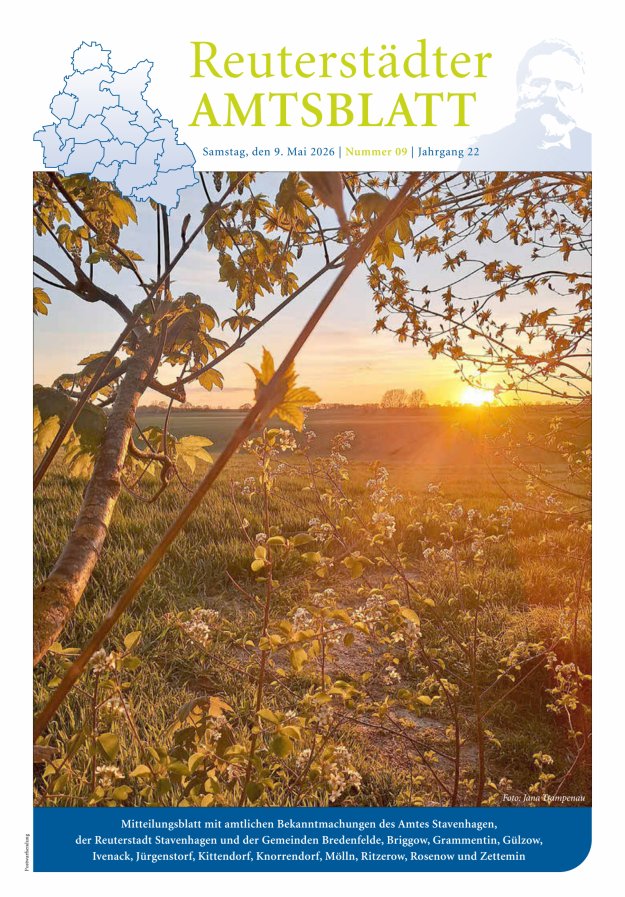 Reuterstädter Amtsblatt Titelblatt 09/2026