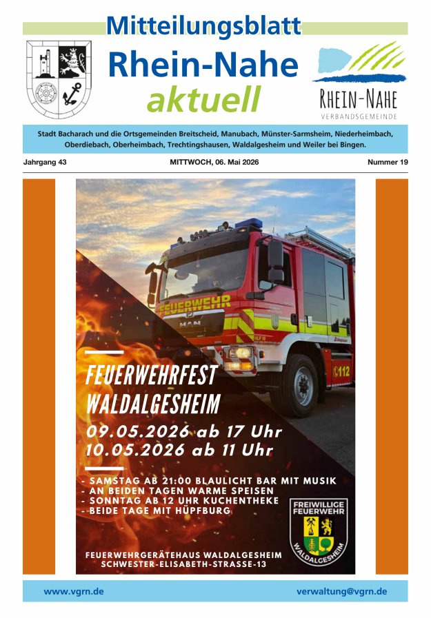 Rhein-Nahe aktuell Titelblatt 19/2026