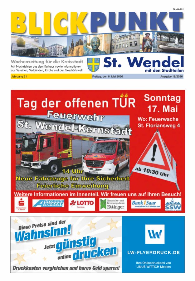 Blickpunkt St Wendel Titelblatt 19/2026