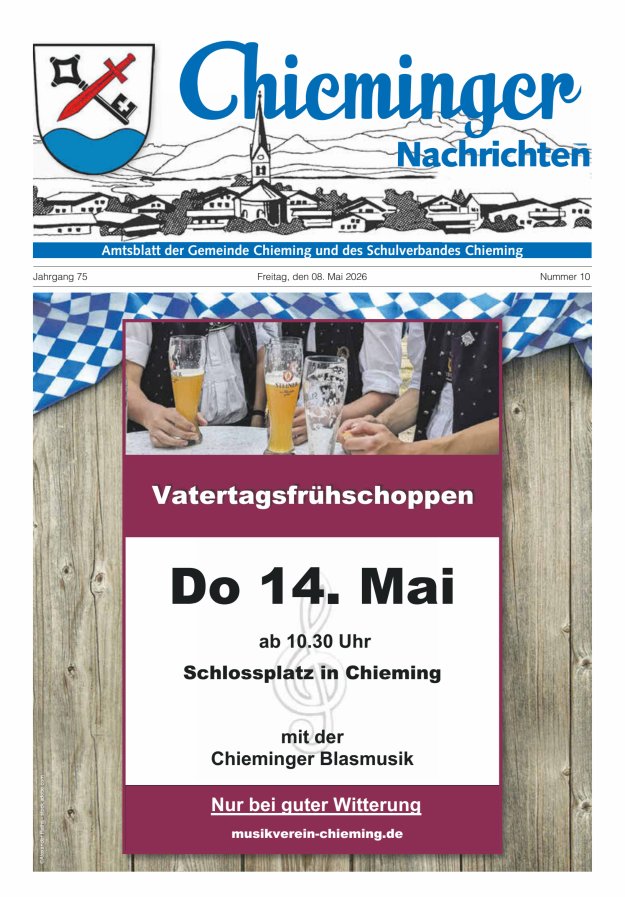 Chieminger Nachrichten Titelblatt 10/2026