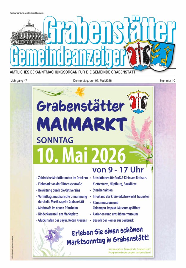 Grabenstätter Gemeindeanzeiger Titelblatt 10/2026