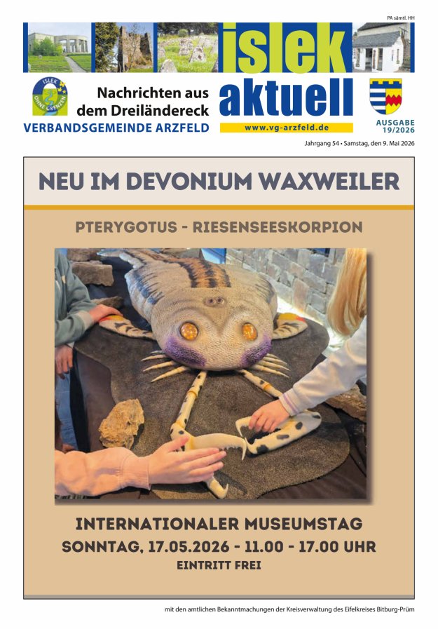 Islek aktuell VG Arzfeld Titelblatt 19/2026