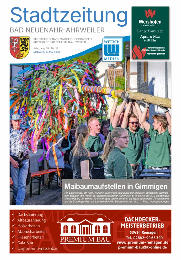 Stadtzeitung Bad Neuenahr-Ahrweiler Titelblatt 19/2026