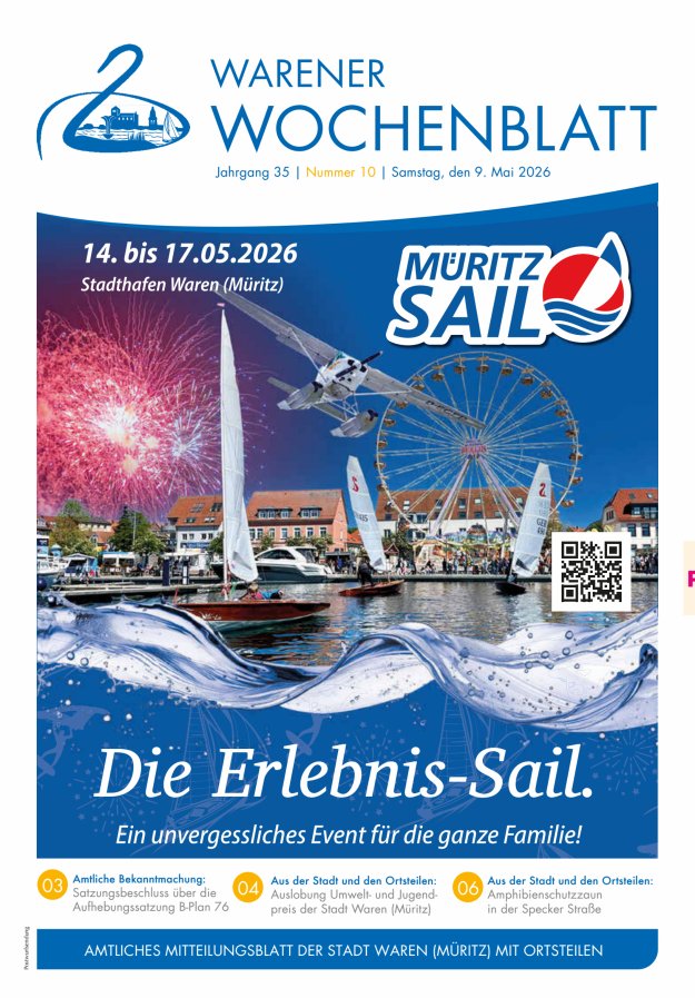 Warener Wochenblatt Titelblatt 10/2026