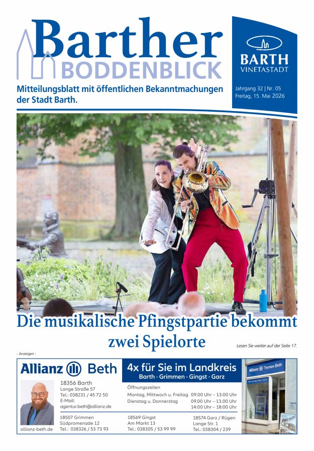 Barther Boddenblick Titelblatt 05/2026