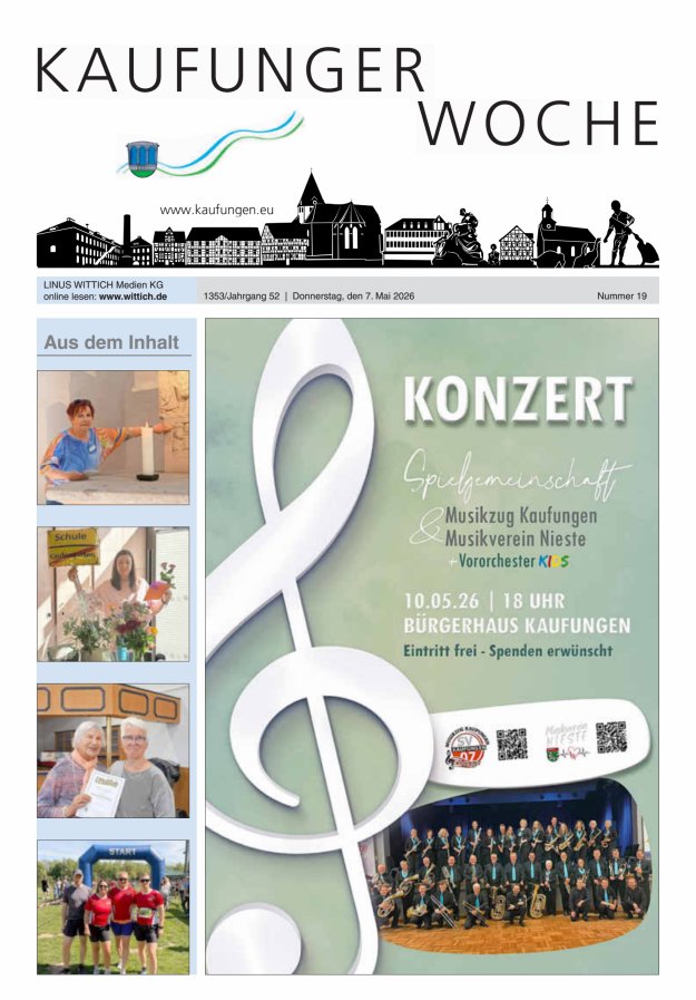 Kaufunger Woche Titelblatt 19/2026