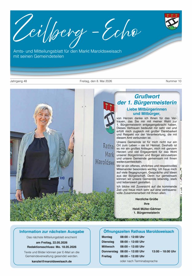 Zeilberg-Echo Titelblatt 10/2026