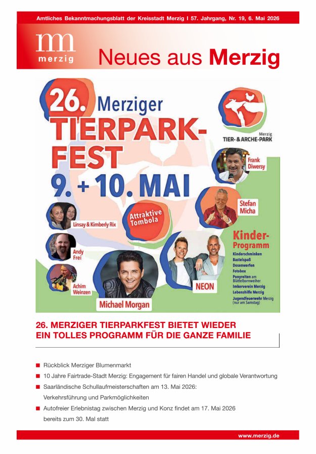 Neues aus Merzig Titelblatt 19/2026