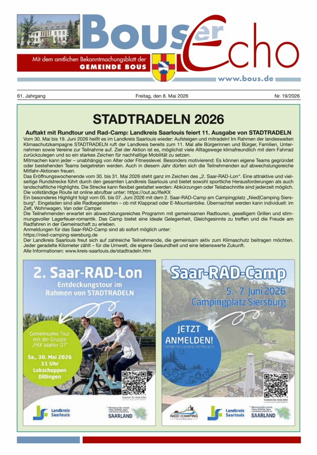 Bouser Echo Titelblatt 19/2026