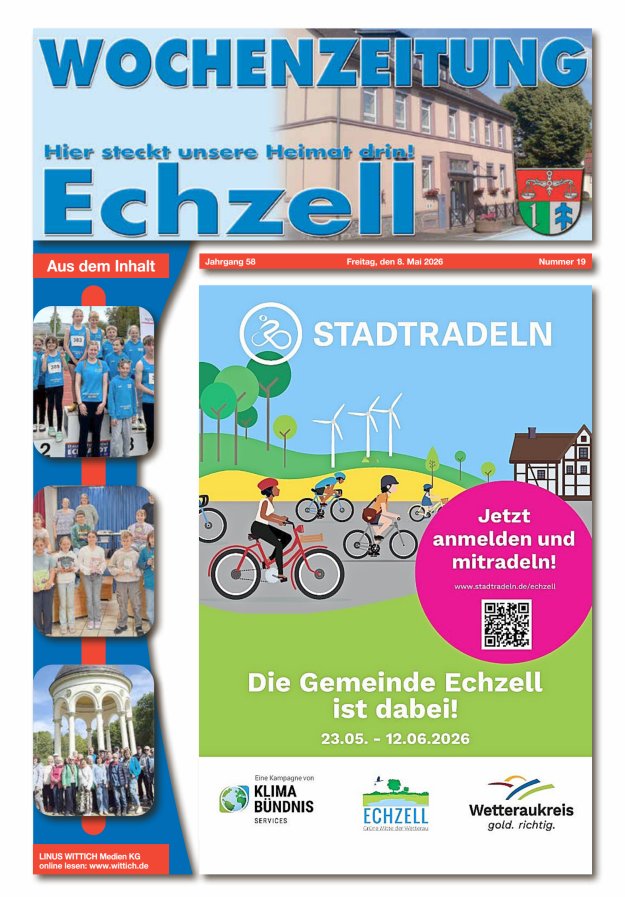 Wochenzeitung für die Gemeinde Echzell Titelblatt 19/2026