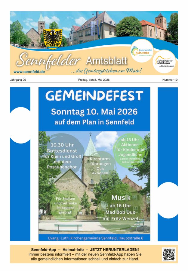 Sennfelder Amtsblatt Titelblatt 10/2026