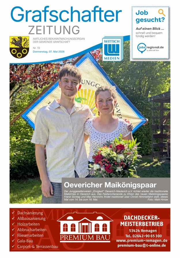 Grafschafter Zeitung Titelblatt 19/2026