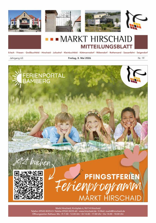 Mitteilungsblatt Markt Hirschaid Titelblatt 19/2026