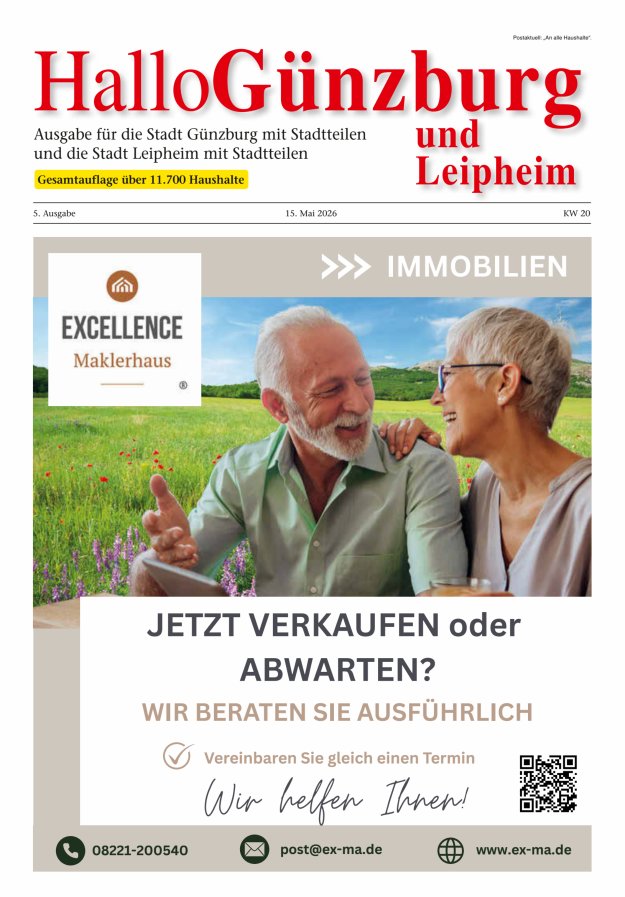 Informationen für die Bürger der Stadt Günzburg und ihrer Stadtteile Titelblatt 05/2026