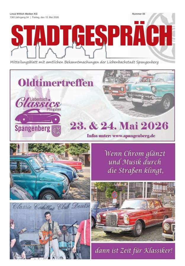 Stadtgespräch Spangenberg Titelblatt 05/2026