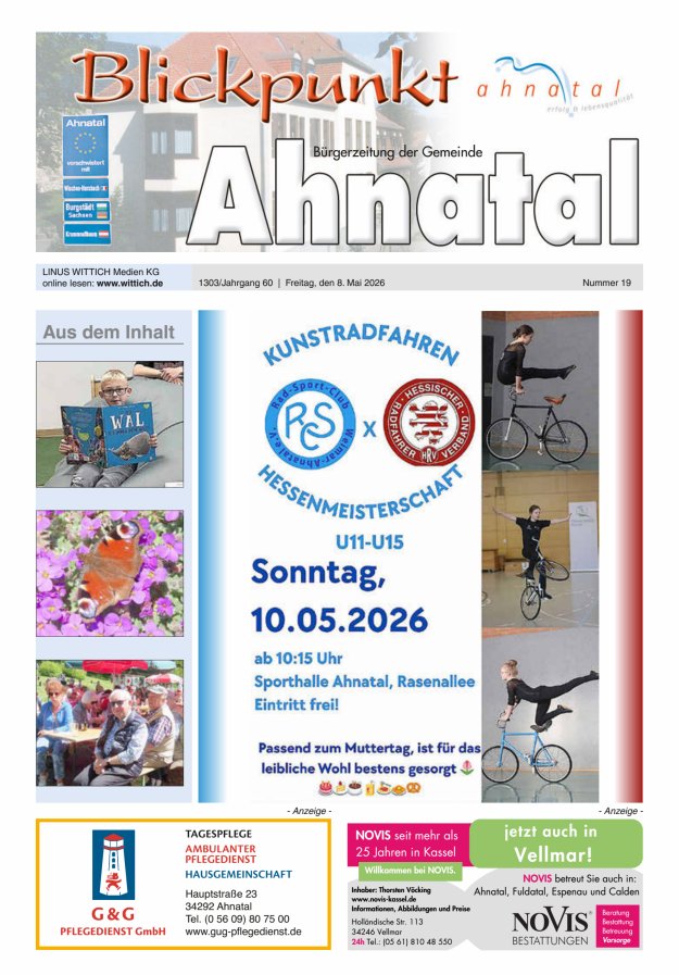 Blickpunkt Ahnatal Titelblatt 19/2026