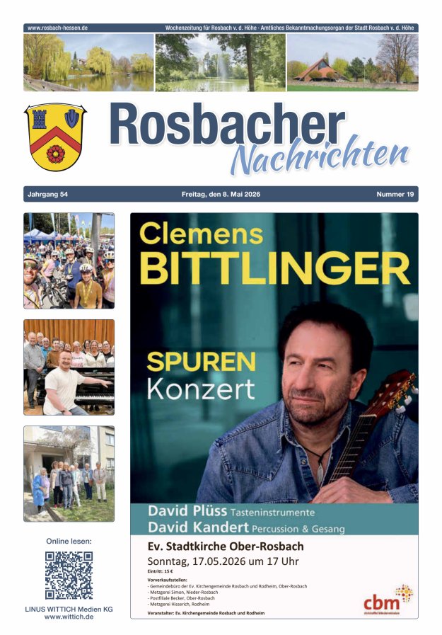 Rosbacher Nachrichten Titelblatt 19/2026