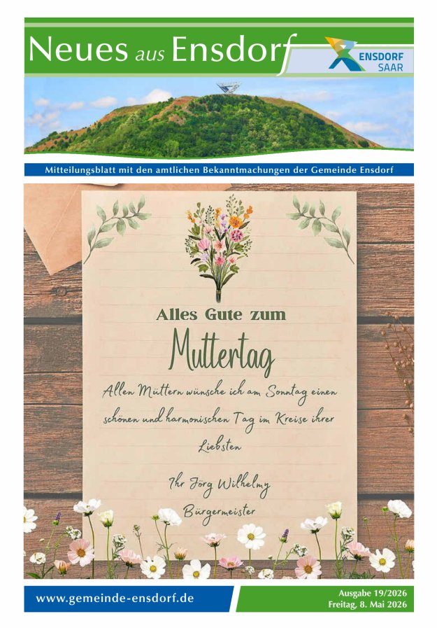 Neues aus Ensdorf Titelblatt 19/2026